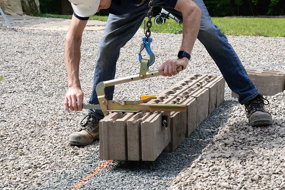Quick-E-BL180 laying retaining Wall Block